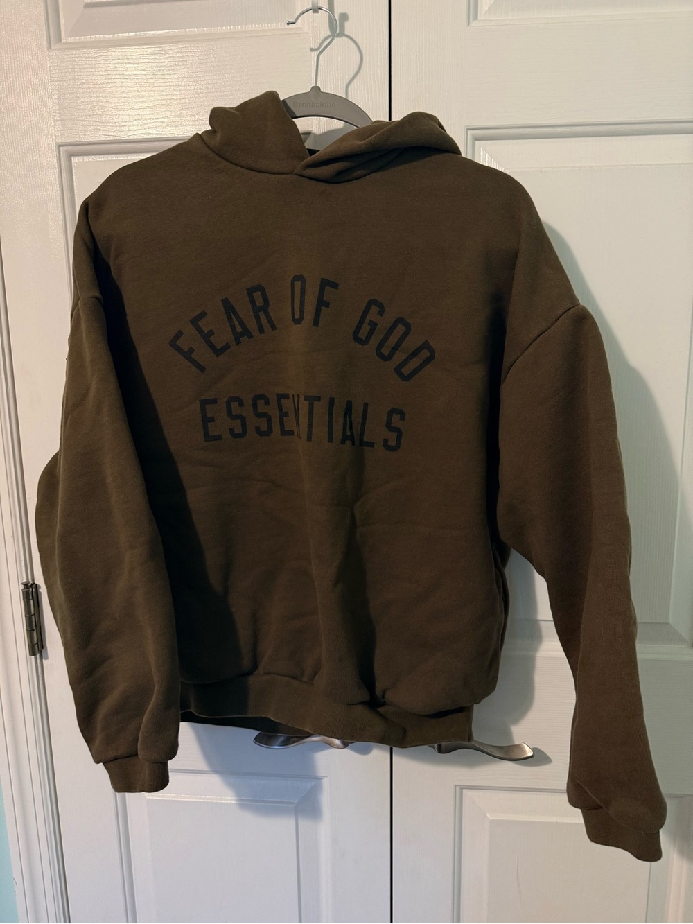 Fear of God Essentials Hoodie in Brown